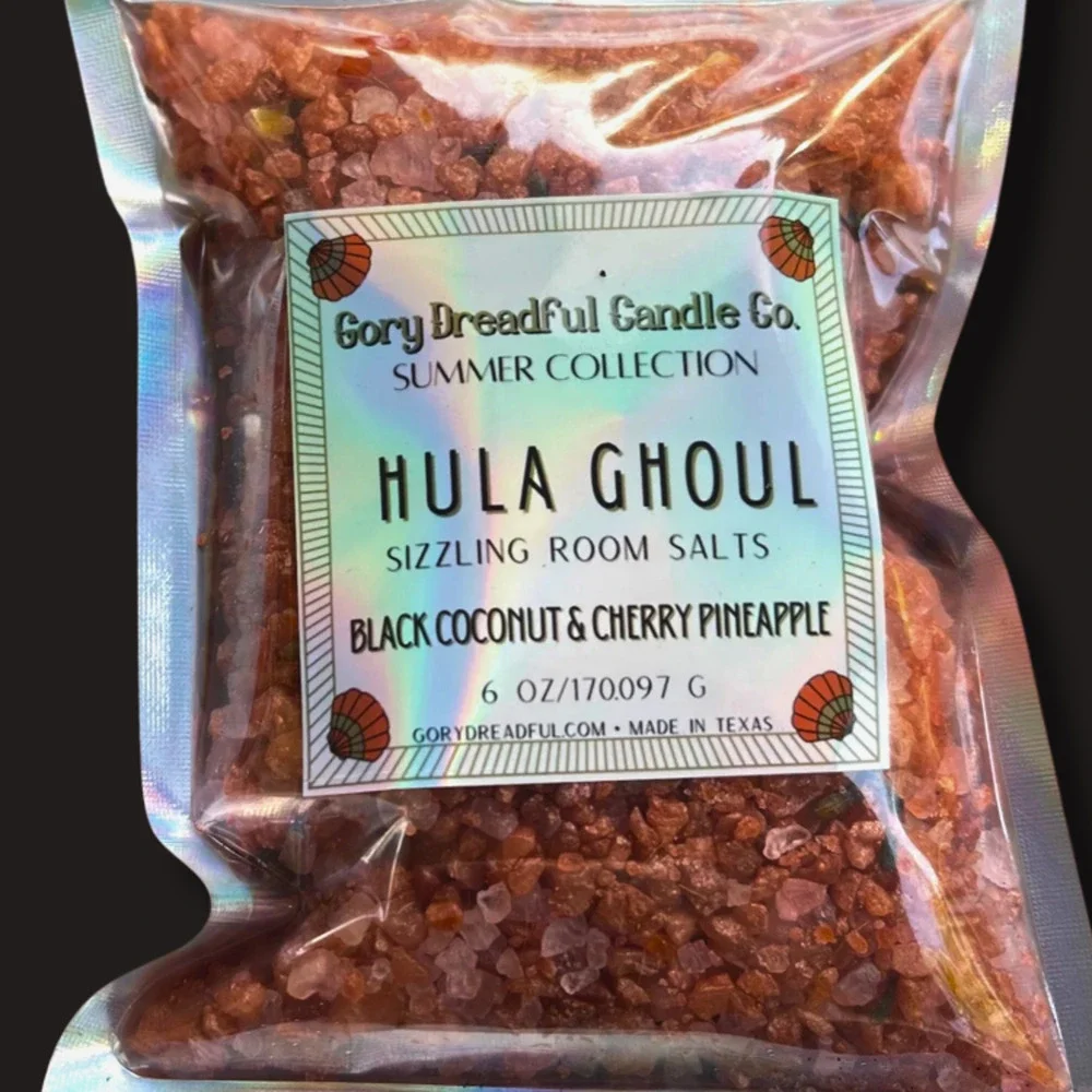 Hula Ghoul Sizzling Room Salt Crystal Potpourri: Black Coconut Cherry Pineapple